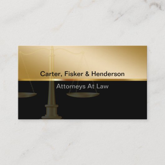 Classy Attorney Visitekaartjes (Voorkant)