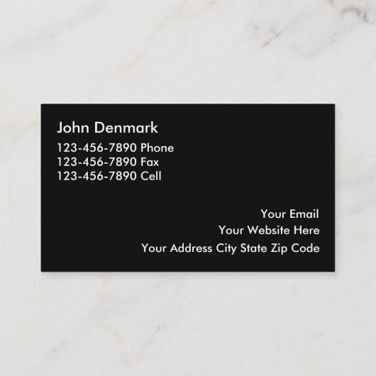 Classy Attorney Visitekaartjes (Achterkant)