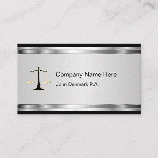 Classy Attorney Visitekaartjes (Voorkant)