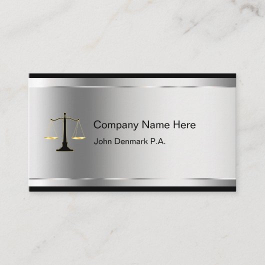 Classy Attorney Visitekaartjes (Voorkant)