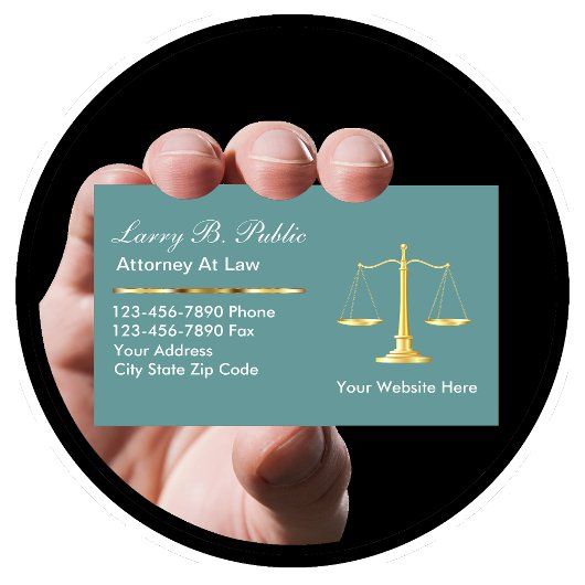 Classy Attorney Visitekaartjes