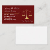 Classy Attorney Visitekaartjes (Voorkant / Achterkant)