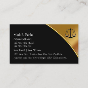 Classy Attorney Visitekaartjes
