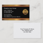 Classy Attorney Visitekaartjes (Voorkant / Achterkant)