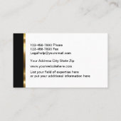 Classy Attorney Visitekaartjes (Achterkant)