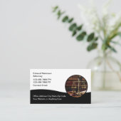 Classy Attorney Visitekaartjes Modern Design (Staand voorkant)