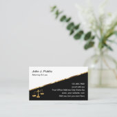 Classy Attorney Visitekaartjes op Linen Card Stock (Staand voorkant)