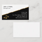 Classy Attorney Visitekaartjes op Linen Card Stock (Voorkant / Achterkant)