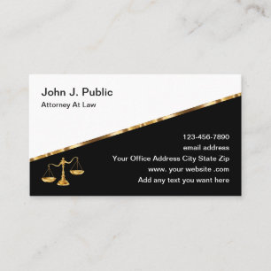 Classy Attorney Visitekaartjes op Linen Card Stock