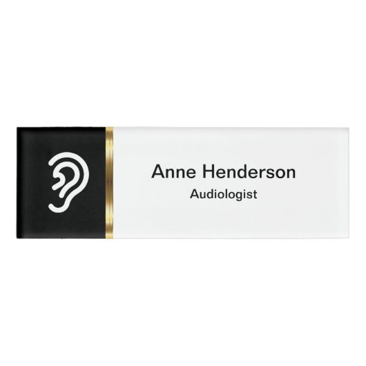 Classy Audiologist Hearing Center Badges (Voorkant)
