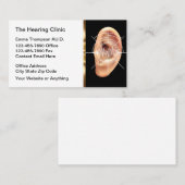 Classy Audiologist Hearing Center Visitekaartjes (Voorkant / Achterkant)