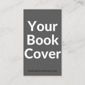 Classy Auteur Visitekaartje met Boek Hoesje (Achterkant)