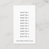 Classy Author Visitekaartje (Achterkant)