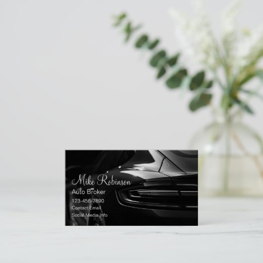 Classy Auto Broker Auto Verkoop Dik Visitekaartje (Staand voorkant)