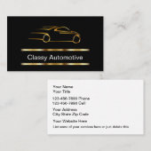 Classy Automobielthema Visitekaartje (Voorkant / Achterkant)