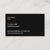 Classy Automotive Business Card Template Visitekaartje (Achterkant)