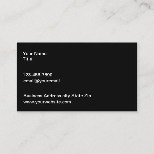 Classy Automotive Business Card Template Visitekaartje (Achterkant)