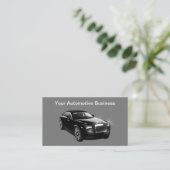 Classy Automotive Business Cards Online Design Visitekaartje (Staand voorkant)