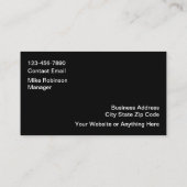 Classy Automotive Business Cards Online Design Visitekaartje (Achterkant)