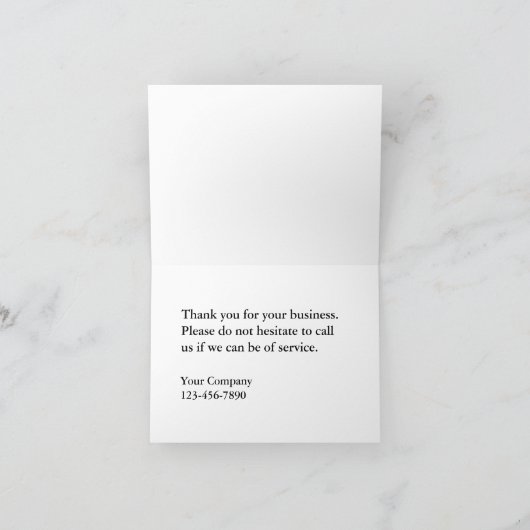 Classy Automotive Business - Hartelijk dank Bedankkaart (Binnen)