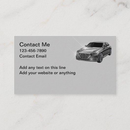 Classy Automotive detail en schoonmaak Visitekaartje (Achterkant)