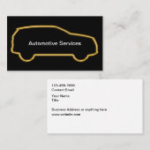 Classy Automotive Gold Auto Visitekaartjes (Voorkant / Achterkant)