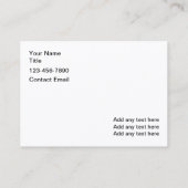 Classy Automotive Luxury Visitekaartjes (Achterkant)