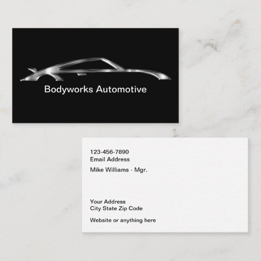 Classy Automotive Paint Bodyshop Visitekaartjes (Voorkant / Achterkant)