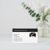 Classy Automotive Services Business Card-sjabloon Visitekaartje (Staand voorkant)