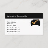 Classy Automotive Services Business Card-sjabloon Visitekaartje (Voorkant)