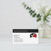 Classy Automotive Services Business Card-sjabloon Visitekaartje (Staand voorkant)