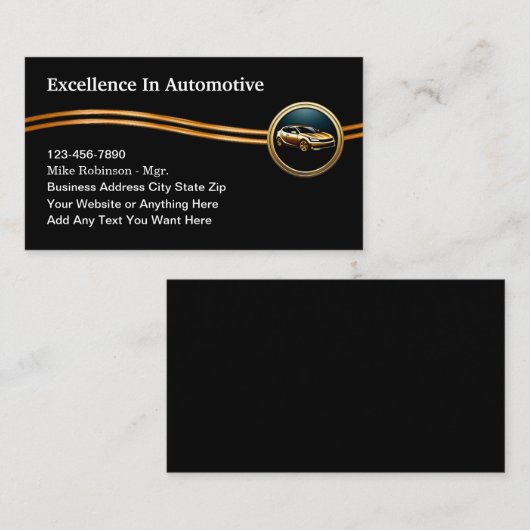 Classy Automotive Services Visitekaartjes (Voorkant / Achterkant)