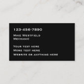 Classy Automotive Theme Visitekaartje (Achterkant)