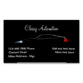 Classy Automotive Visitekaartje Magnet Design Magnetisch Visitekaartje (Voorkant)