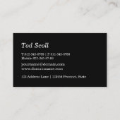 Classy autoverkoop autodealer dealerschap visitekaartje (Achterkant)