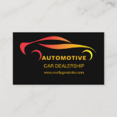 Classy autoverkoop autodealer dealerschap visitekaartje (Voorkant)
