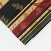 Classy Autumn Leaf en Pattern Design Fleece Deken (Hoek)