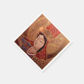 Classy Aziatische vrouw Papieren servetten (Hoek)