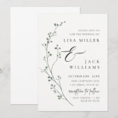 Classy Baby's Breath Kaart (Voorkant / Achterkant)