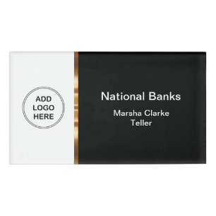Classy Bank Teller Naambadge