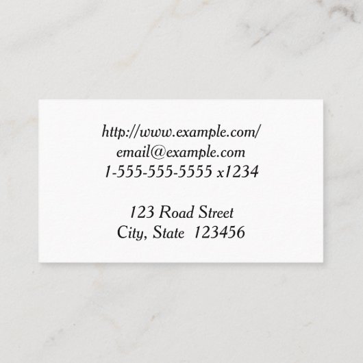 Classy Barrister bij het Visitekaartje van de wet (Achterkant)