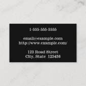 Classy Barrister bij het Visitekaartje van de wet (Achterkant)