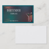 Classy bartender visitekaartjes (Voorkant / Achterkant)