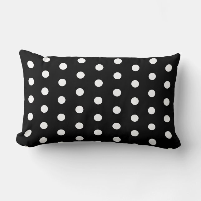 Classy Basic zwart-wit polka dots patroon Kussen (Voorkant)