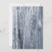 Classy Beach Theme Blue Driftwood Vrijgezellenfees Kaart (Achterkant)