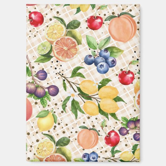 Classy beautiful botanical pattern beige magneet (Voorkant)