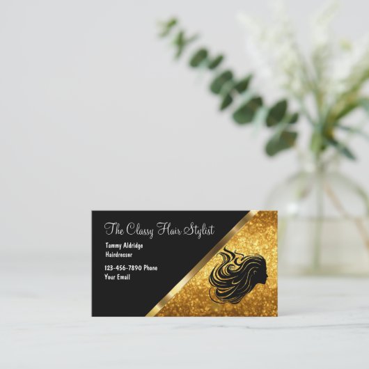 Classy Beauty Business z$m Visitekaartje (Staand voorkant)