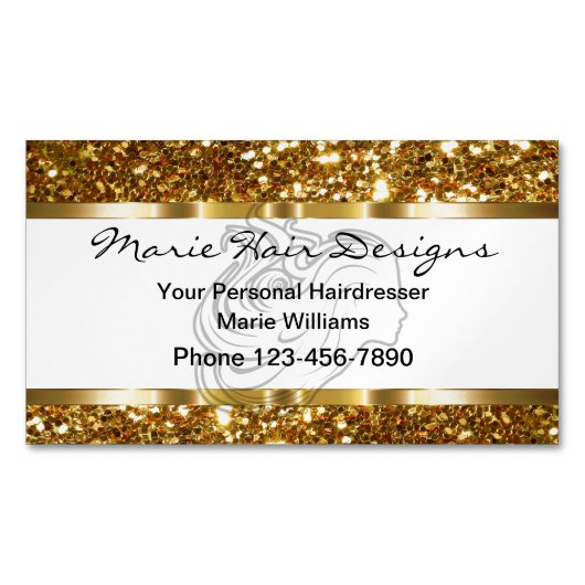 Classy Beauty Haarstylist Magnetisch Visitekaartje (Voorkant)