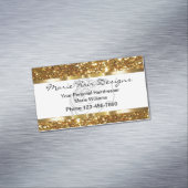 Classy Beauty Haarstylist Magnetisch Visitekaartje (Voorbeeld)