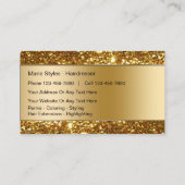 Classy Beauty Hairdresser Visitekaartjes (Achterkant)